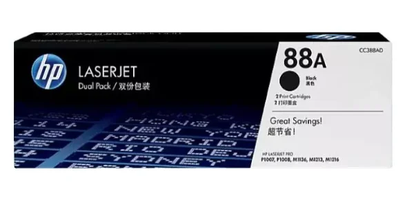 HP 88A Dual Pack Black Original LaserJet Toner Cartridge