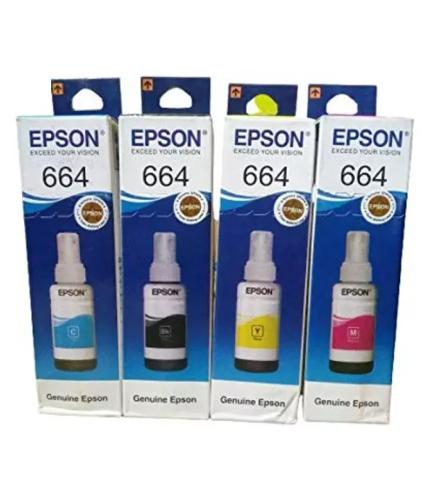 Epson 664 Ink Cartridge Pack Of 4 Black, Cyan, Magenta, Yellow