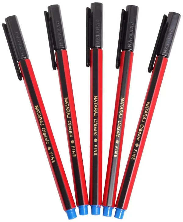 Nataraj Classic Use & Throw Ball Pens Blue (Pack of 40)