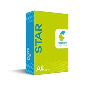 Century Star 75 GSM? A4 Size Multipurpose Copier Paper 500 Sheets, White (Pack of 1 Ream)