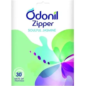 Odonil Air Freshener Zipper 10 g jaismine (Pack of 6)