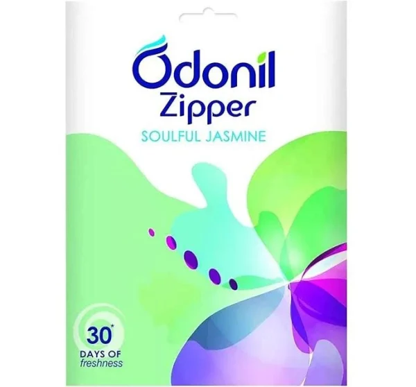 Odonil Air Freshener Zipper 10 g jaismine (Pack of 6)