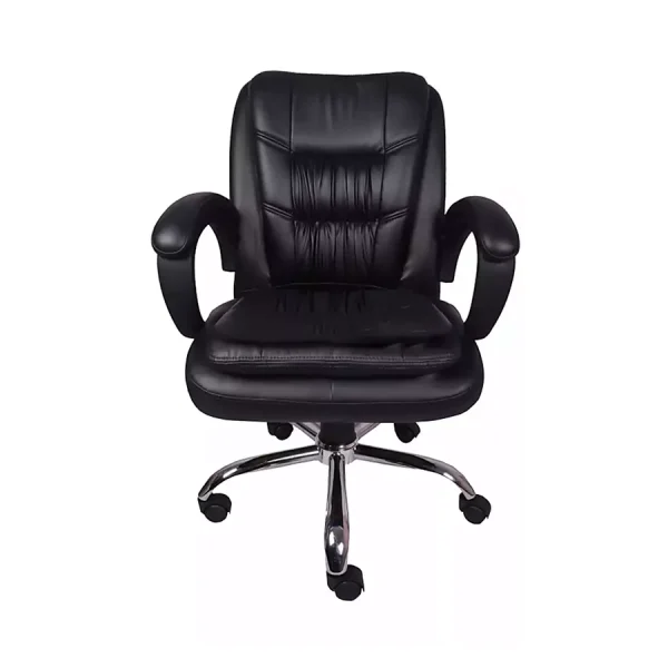 Divano Modular Black PU Leatherette Executive Office Chair MI51