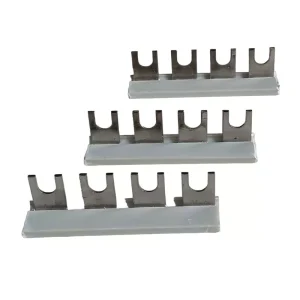 SELVO 6 Way MCB Fork Type Copper Busbar With Pvc Shell FORKAN2 (Pack of 6)