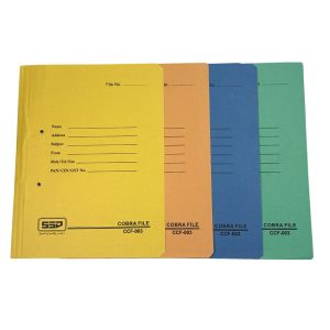 GENERIC 450 GSM Cobra File (Spring Clip) Assorted Color A4 Size (Pack of 10)