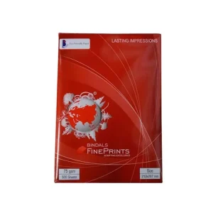 Bindal Fine Prints 75 GSM A4 Size Multipurpose Copier Paper 500 Sheets, White (Pack of 1 Ream)