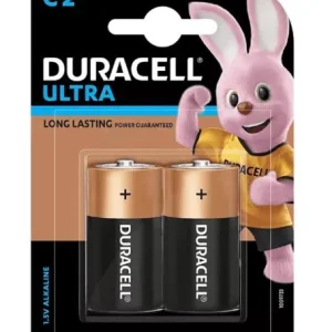 Duracell Ultra Alkaline C2 Battery x 1 Pack (2 Batteries)