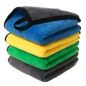 POWERWASH 30×40 cm 600 GSM Microfiber Cloth (Pack of 4)