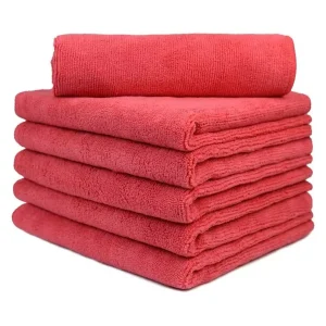 Winberg 40×40 cm 350 GSM Washable & Reusable Microfiber Towel Brown, MB06 (Pack of 6)