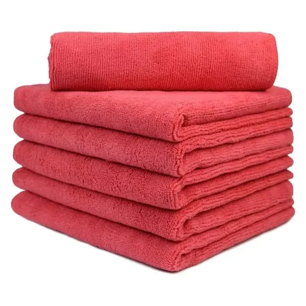 Winberg 40x40 cm 350 GSM Washable & Reusable Microfiber Towel Brown, MB06 (Pack of 6)