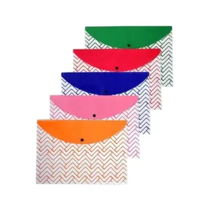 Gorilla Button Bag/Folder Big Plastic for 10×12 Dot-Matrix Printouts, GF-218M (Pack of 5 Pcs)