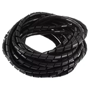 Rpi Ind Black Polyethylene Spiral Cable Sleeve 6 mm