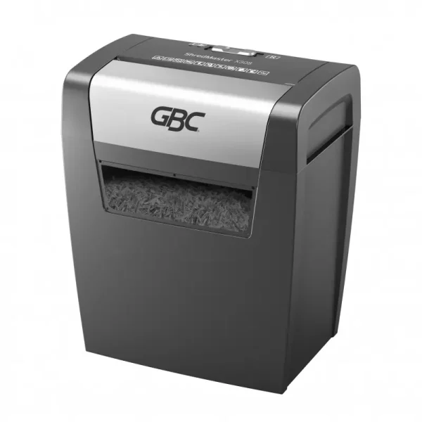 GBC 9 Sheets ShredMaster X308 Paper Cross Cut Office Shredder,15L Bin, 5x42 mm Cross Cut Strips