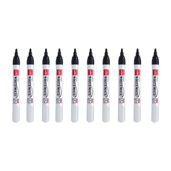 Cello Whitemate Whiteboard Marker Black (Pack of 10)