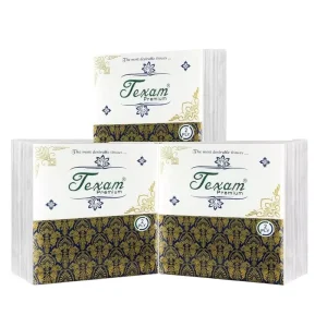 Texam Premium Soft Napkin 30×30 cm 2 Ply 50 Sheets White, TPSN_30x30_2 (Pack of 3)