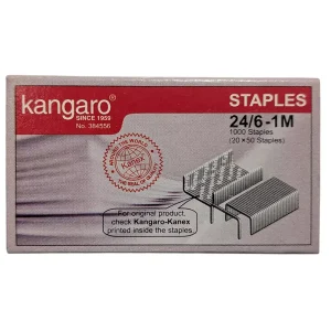 Kangaro Steel Staple Stapler Pin No. 24/6 (Pack of 12)