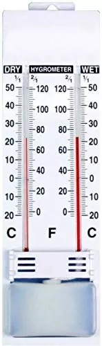 Gera Hygrometer with -20? to 50?C Wet & Dry Bulb Humidity Temperature Meter