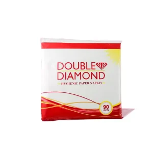GENERIC Double Diamond Soft Tissue Pack 1 Ply 90 Sheets White 100% Natural Virgin Paper (Pack of 1)