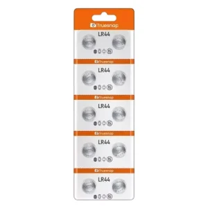 Truesnap 1.5 V Alkaline Coin Cell Battery Silver for Car Key Fobs, Small Remotes, Toys & Weighing Scales, TS-CC-LR44 (Pack of 10 Pcs)