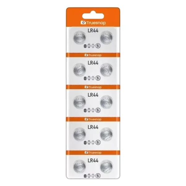 Truesnap 1.5 V Alkaline Coin Cell Battery Silver for Car Key Fobs, Small Remotes, Toys & Weighing Scales, TS-CC-LR44 (Pack of 10 Pcs)
