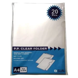 Aagam Polypropylene L Folder (Pack of 12)