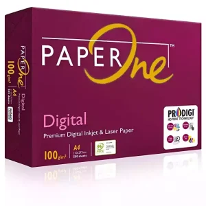 Paperone 100 GSM A4 Size Multipurpose Copier Paper 500 Sheets, White (Pack of 1 Ream)