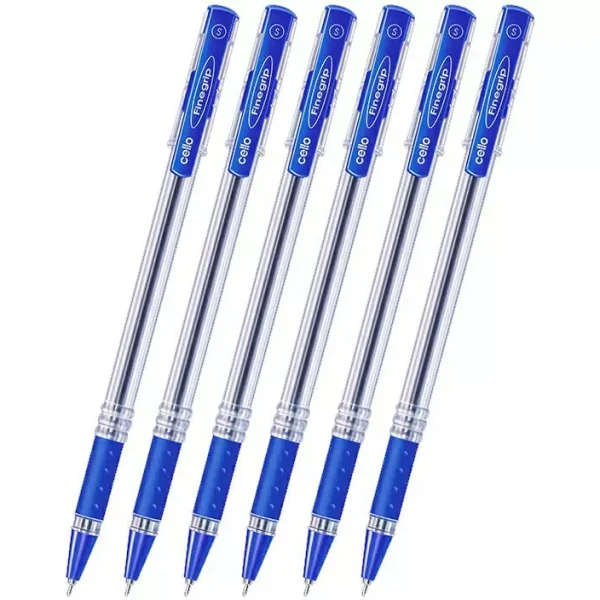 Cello 0.7 mm Tip Finegrip Blue Ball Pen (Pack of 50)