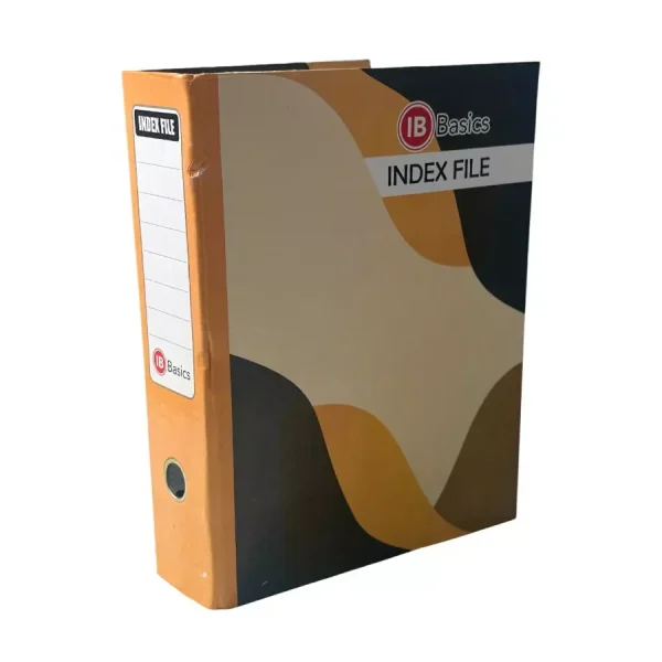 IB BASICS 555 GSM Box Index File With Lamination Legal A4 Size Assorted Color (Pack of 4)