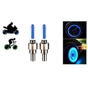 Cartronics Blue Bike Tyre Led Light With Motion Sensor – Set Of 2