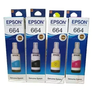 Epson 664 Ink Cartridge Pack Of 4 Black, Cyan, Magenta, Yellow