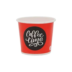 Generic 150 ml Disposable Coffee Cup Red (Pack of 100 Pcs)