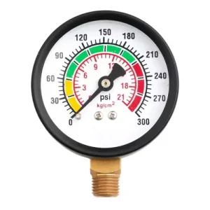 HiAir HIU25300 300 psi (21 kg) Pressure Gauge