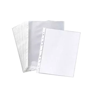 Generic Sheet Protector 100 Micron Transparent A4 Size Papers (Pack of 100)