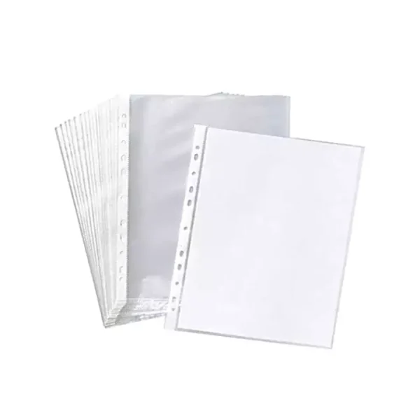 Generic Sheet Protector 100 Micron Transparent A4 Size Papers (Pack of 100)