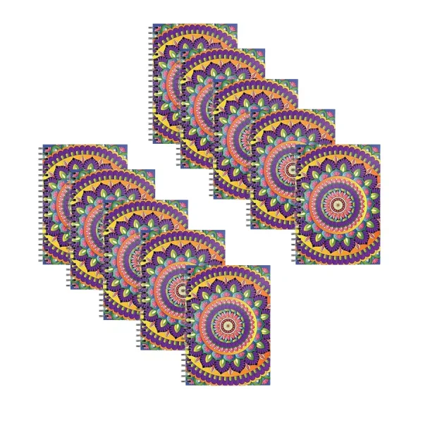 GENERIC Spiral Notebook A5 80 Pages (40 Sheets), Pack of 10