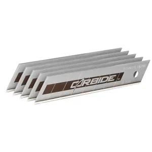 STANLEY 18 mm Carbide Snap-Off Blade, STHT0-11818 (Pack of 5)