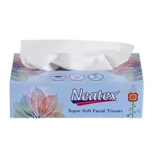 Neatex Facial Tissue Flat Box 20×20 cm 2 Ply 100 Pulls White (Pack of 6)